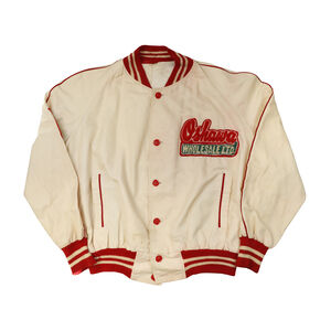 Vintage 50s Oshawa Wholesale Ltd. Chenille Patch Varsity Jacket Size 44